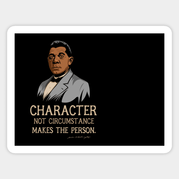 Booker T Washington Quote Gift for Black History Month Sticker by HistoryMakers